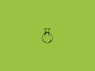 Money Bag finance green icon illustration investing money money bag
