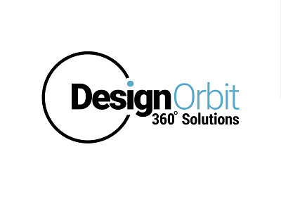 Design Orbit 360 degree architect black blue brand identity branding graphicdesign logo solutions studio visual identity