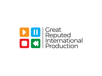 Grip brand brand identity camera film filmmaker logo media pause play production rewind stop video visual identity