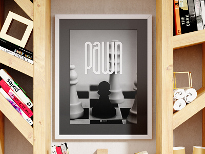 Pawn | Poster Design aamir rizvi black chess decor game graphic design home lose poster studio3 typography war win