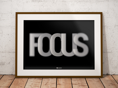 Focus | Poster Design aamir rizvi black blur decor focus graphic design home lens poster studio3 typography