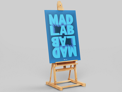 MadLab | Poster Design aamir rizvi blue depth of field graphic design lab mad poster studio3 typography