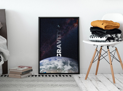 Gravity | Poster Design aamir rizvi astronaut earth graphic design gravity hope light lost poster space studio3