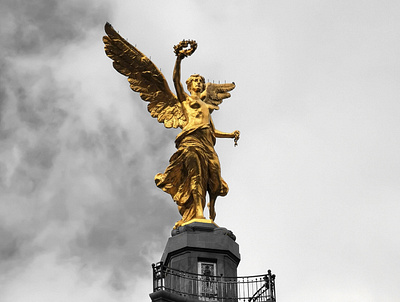 Ángel de la Independencia angel cdmx city ciudad de mexico color contrast foto fotografia fotografía gold mexico city monument méxico photo photography reforma ángel