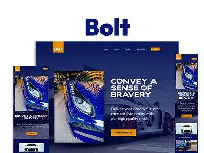 Bolt - Website Design - UI Design