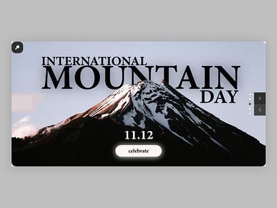 Intl.Mountain Day adobexd landingpage