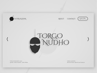 Torgo Nudho design typography ui web website