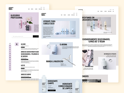 Authentic Beauty Concept - Pages branding design minimalist typography ui user experience user interface ux web