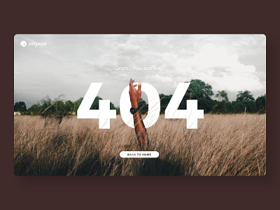 Daily Ui #008 : 404 page