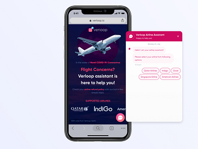 Airline Query Chatbot Mobile - Covid-19