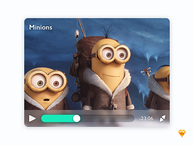 Video Player app minions ui ux video player