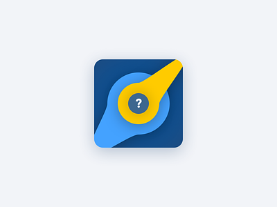 Quiz Contest App Icon #dailyui #challenge #005 app clean design icon