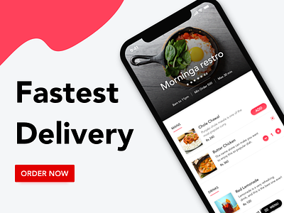 Food Delivery App Design app clean design ios iphonex ui ux