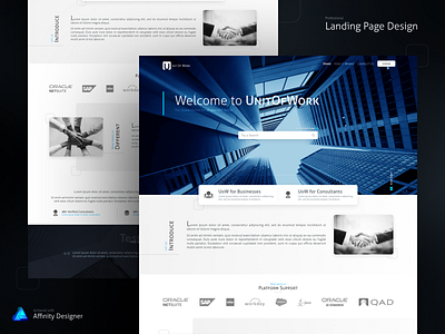 Responsive Landing Page Design affinity affinity designer css landing page responsive web design ui design web web design website