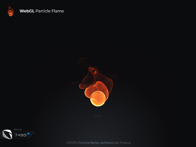 Three.js Particle Fire curl interactive noise procedural threejs webgl