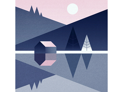 Cabin cabin geometric illustration vector