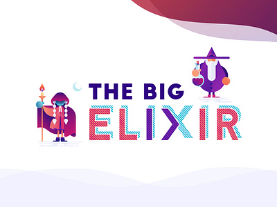 Big Elixir 2019 branding coding design elixir illustration logo typography vector