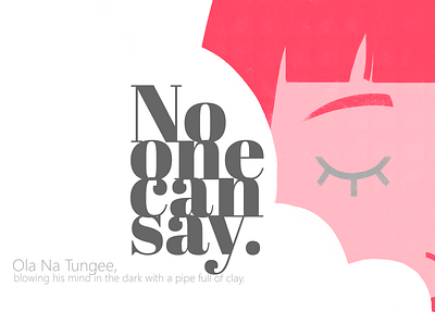 Ola Na Tungee beatles eleanor rigby flat graphicdesign graphism illustration illustrator minimal photoshop pink typography