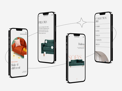 MIRAX | Furniture Shop Concept | Mobile design flat mobile typography ui