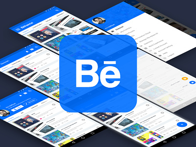 Behance App with Material Design agileinfoways app google matertial icon interface ui design user interface ux