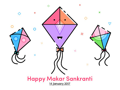 Happy Kite Festival colors design graphic iconic icons illustration kite vector