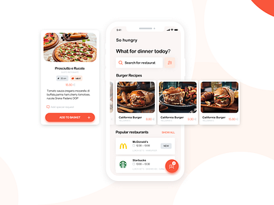 Food application app app design dinner flavor food hamburger icon iphone xr logo sketch ui ux vector