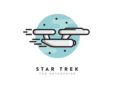 Star Trek Icon icon design sci fi simple icon star trek