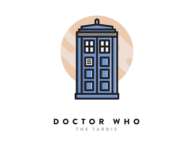 Doctor Who Icon doctor who icon design sci fi simple icon