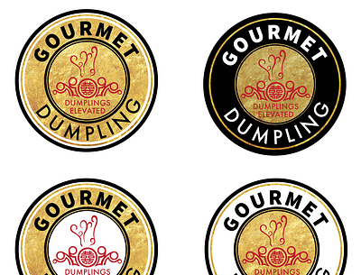 Gourmet Dumpling branding graphic design logo