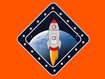 Rocket design graphics illustration vector