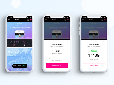 Walk-In Availability Control app ux