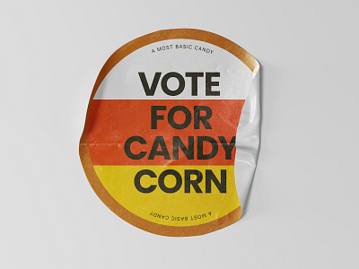 Autumn CandyCorn branding dribbleweeklywarmup packaging typography
