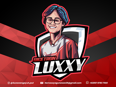 ESPORT LOGO FOR BTR LUXXY btr luxxy design esport esport logo gamer logo gaming logo logo mascot logo