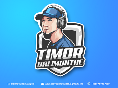 Timor Dalimunthe brand e sport esport logo esports gaming gaming logo mascot sport streamer