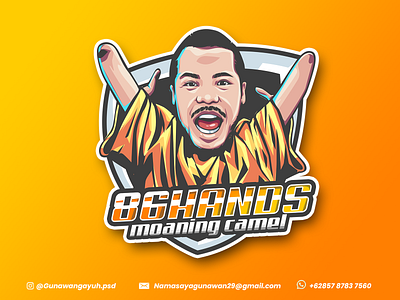 86Hands Moaning Camel branding design esport logo gaming gaming logo graphic design illustration logo mascot logo streamer twitch