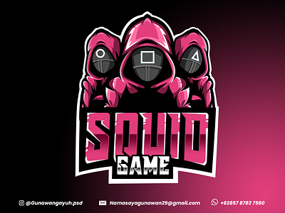 Esport Logo Squid Game avatar gaming logo esport logo gaming logo illustration logo mascot logo netflix squid game twitch
