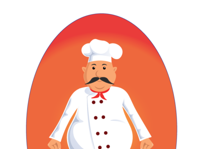 Chef adobe illustrator cartoon cartoon character character chef design illastration illustraion vector