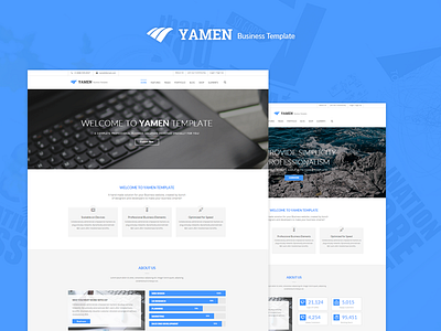 YAMEN - Responsive Business HTML Template agency business business html template business template corporate freelance personal startup