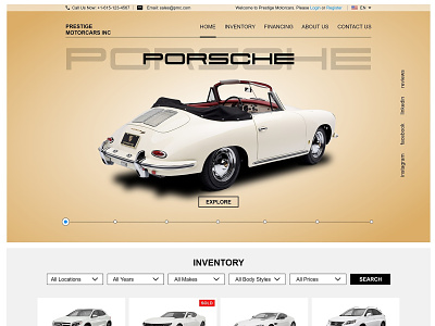 Dealership website redesign automotive design webdesign