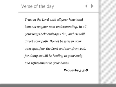 Verse of the day module design scbc