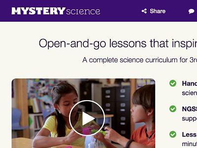 Mystery Science Homepage Sneak Peek