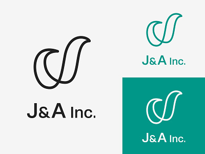 J- (Single Letter) J&A Inc Logo - Daily Logo Challenge 4/50 adobe adobe illustrator branding branding and identity branding design branding identity dailylogochallenge illustration logo logos logotype minimalist monochrome monogram logo monotype ryn design scalable typography