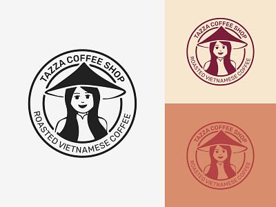 Tazza - Coffee Shop Logo - Daily Logo Challenge 6/50 adobe illustrator adobe illustrator cc branding concept branding design branding identity coffee coffeeshop dailylogochallenge day 6 logo emblem logo local logo logofolio minimalist saigon scalable stamp tazza tour vietnam