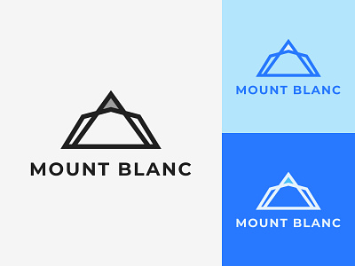 Mount Blanc - Mountain Ski Logo - Daily Logo Challenge 8/50