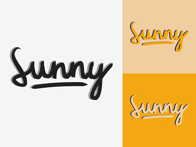 15/50 Daily Logo Challenge - Hand Lettering Logo Sunny adobe illustrator branding branding design branding identity bright calligraphy dailylogo dailylogochallenge graphicdesign hand hand drawn hand lettering handlettering lettering logo procreate scalable script vector wordmark logo