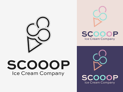 27/50 Daily Logo Challenge - Ice Cream Logo