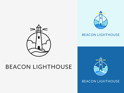 31/50 Daily Logo Challenge - Lighthouse adobe beacon branding dailylogo dailylogochallenge fog inc illustration light lighthouse logo logochallenge logodesign outline vector
