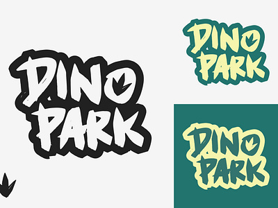 35/50 Daily Logo Challenge - Dinosaur Amusement Park amusement big ferns branding dailylogo dailylogochallenge design dino dinosaur graphic logo museum park parks prehistoric typogaphy world