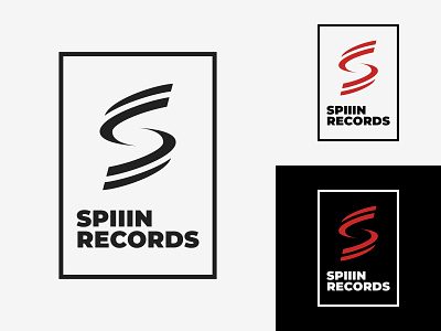 36/50 Daily Logo Challenge - Record Label adobe branding dailylogochallenge design first graphic identity illustrator label lean logo logotype music record record label spiiin