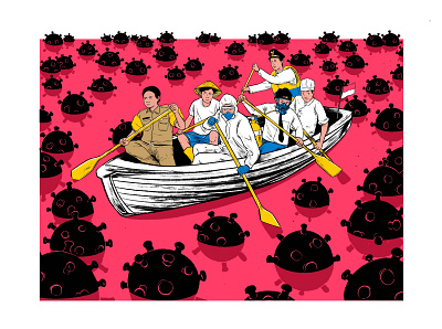 Pandemic comic drawing editorial illustration illustration illustrations